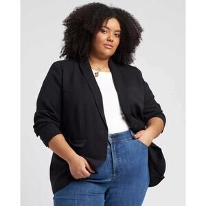 Universal Standard Eco Rio Blazer, Size XS (10-12) in Black, BNWT